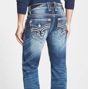 Mens Rock Revival Trenton straight jean